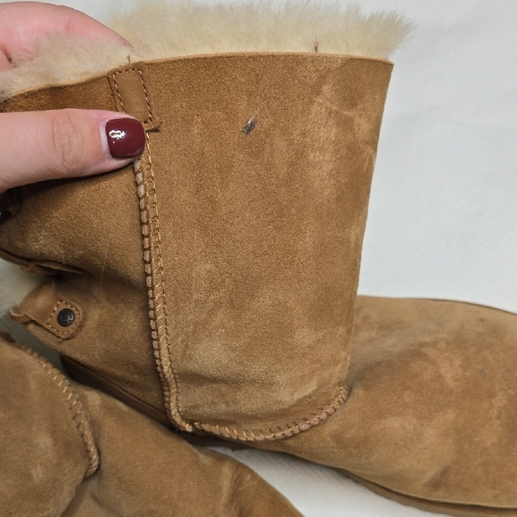 UGG Women's Brown Lace Back Boots - Picture 7 of 7